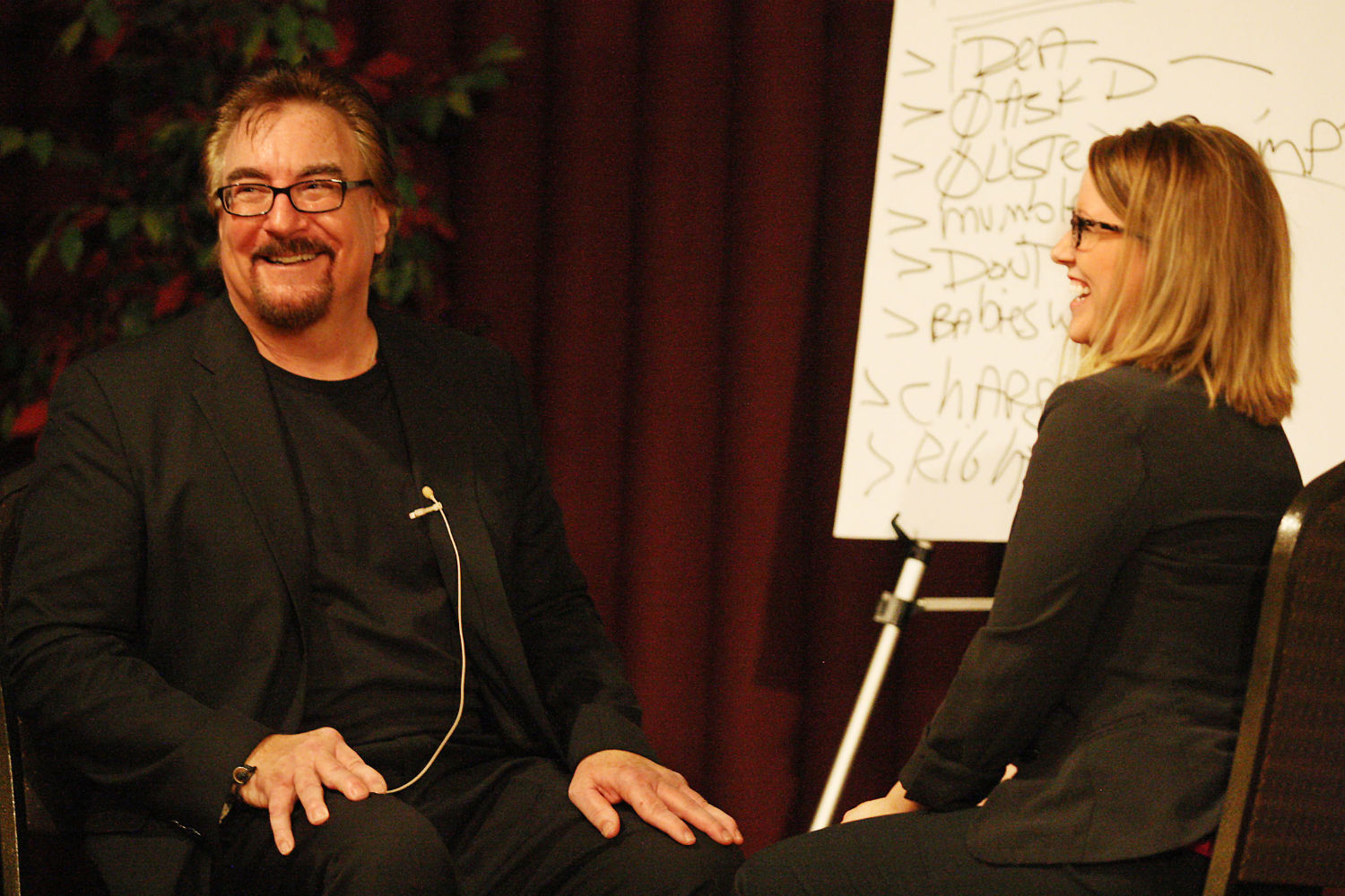 bruce christopher humorist speaker with woman
